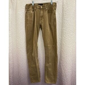 PACSUN Active Stretch Stacked Skinny Jeans Pants Slim Tan Size 32x34 Cotton